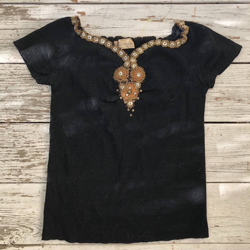 MARVIENNE vintage Austrian embellished sweater